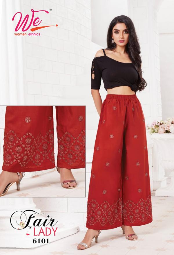 We Fair Lady Western Rayon Fancy Palazzo Pants Collection